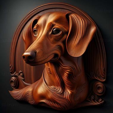 3D model dachshund (STL)